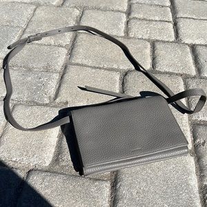 ALL SAINTS GREY PURSE WITH CARD SLOTS